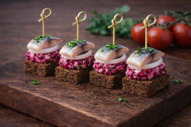 Канапе Селёдка на шубке